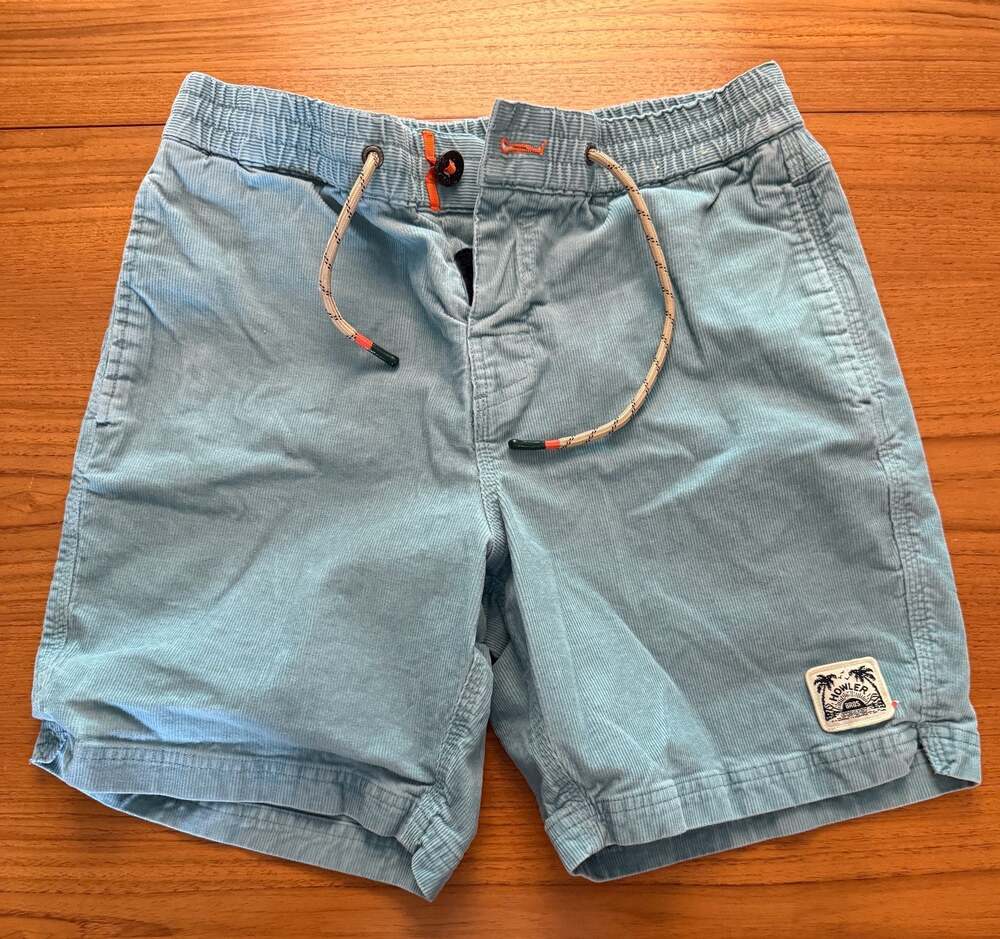 Howler Brothers Pressure Drop Cord Shorts Size 30 Light Blue